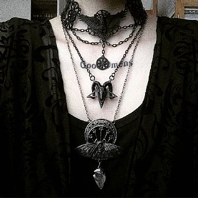 Μενταγιόν Pentagram Ram Skull